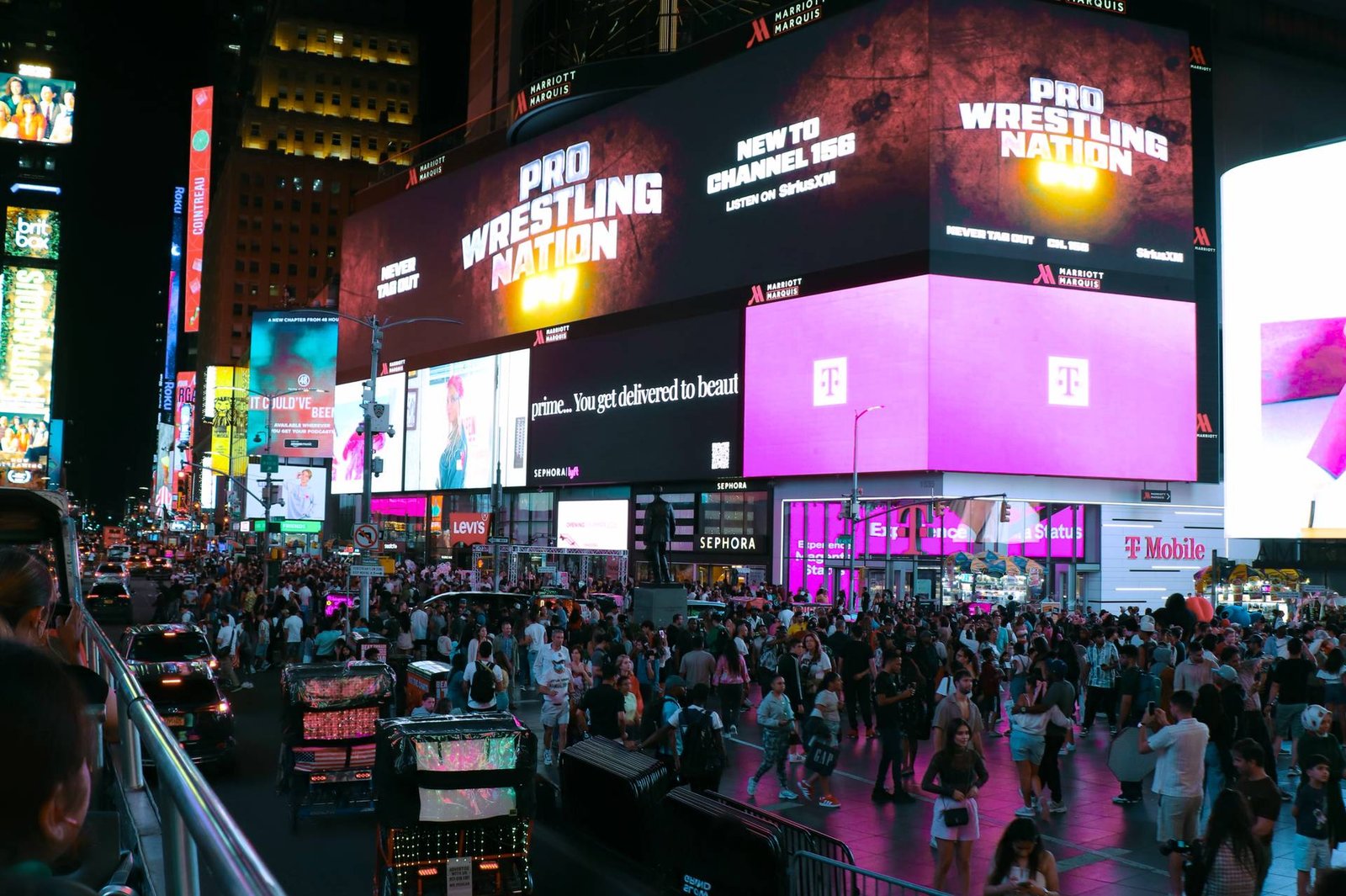 Times Square de noche, Nueva York