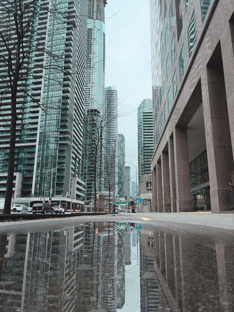 Reflejo después de la lluvia — Toronto · abril 2026 (editada)